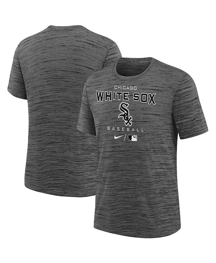 Nike youth Boys Charcoal Chicago White Sox Authentic Collection Practice Velocity Space-Dye Performance T-shirt
