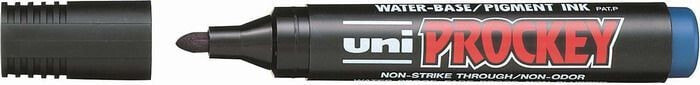 Uni Mitsubishi Pencil MARKER UNI PM-122 PERMA. BLUE FLIPCHART MARKER - PM122