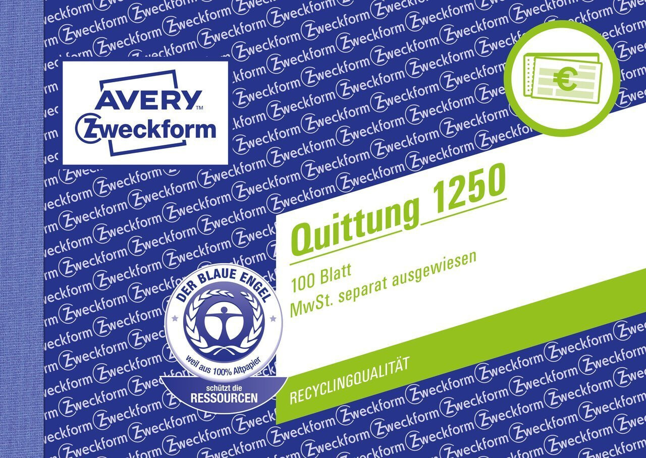 Avery 1250 бухгалтерский бланк/книга A6 100 страниц