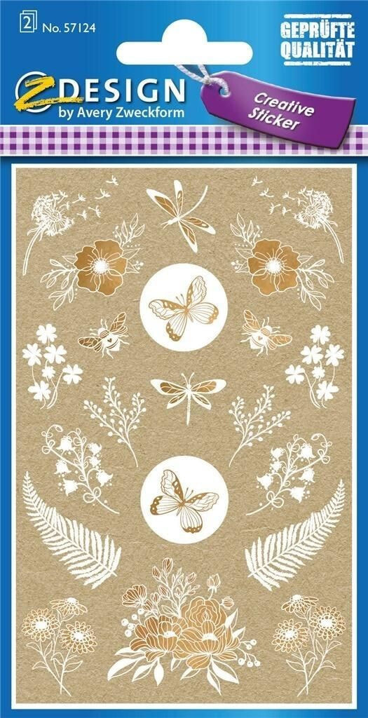 Zdesign Paper stickers - Flowers and insects