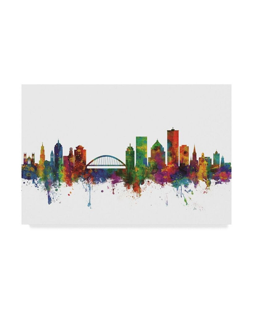Trademark Global michael Tompsett Rochester New York Skyline II Canvas Art - 20