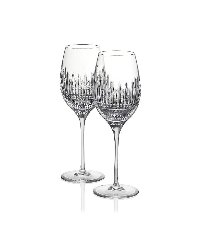 Waterford lismore Diamond Essence Wine Medium Glasses, Set of 2