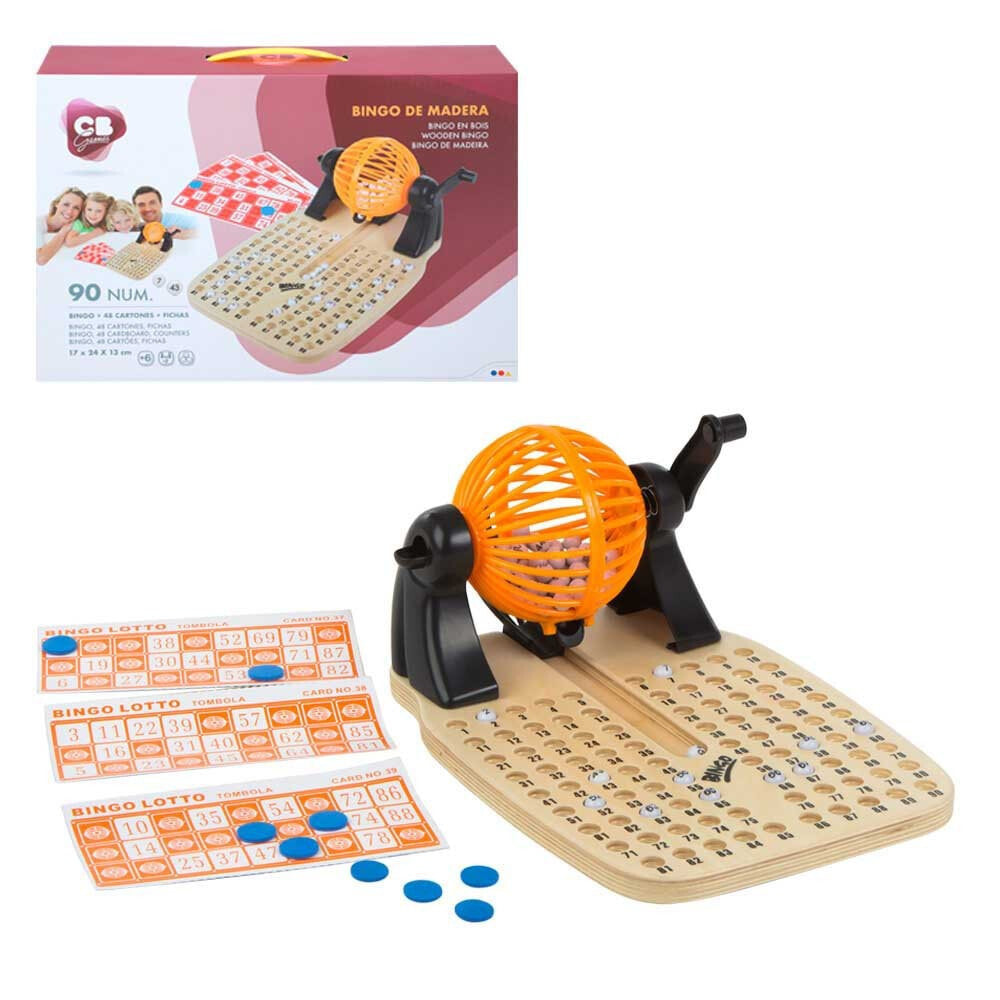 CB GAMES Wooden Bingo Set Board Game