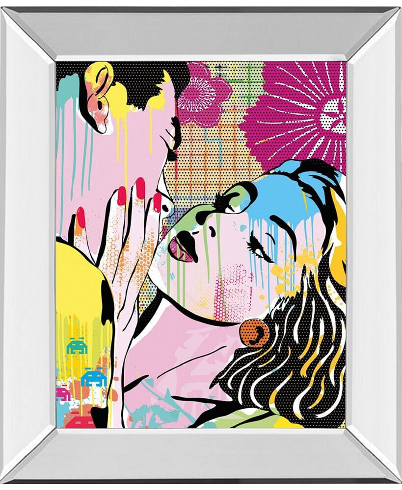 Classy Art midnight Kiss by Tom Frazier Mirror Framed Print Wall Art, 22
