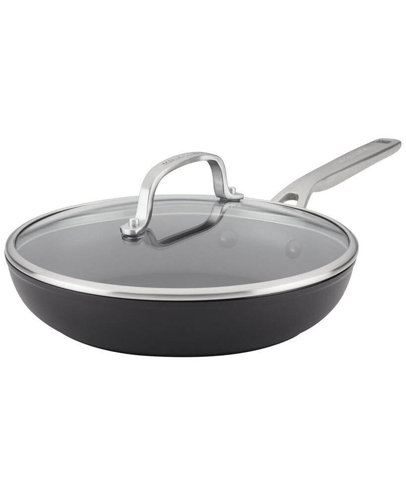 KitchenAid hard-Anodized Induction Frying Pan with Lid, 10