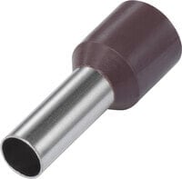 Conrad Electronic SE Conrad 1091299 - Wire end sleeve - Silver - Straight - Black - Metallic - Copper - PVC