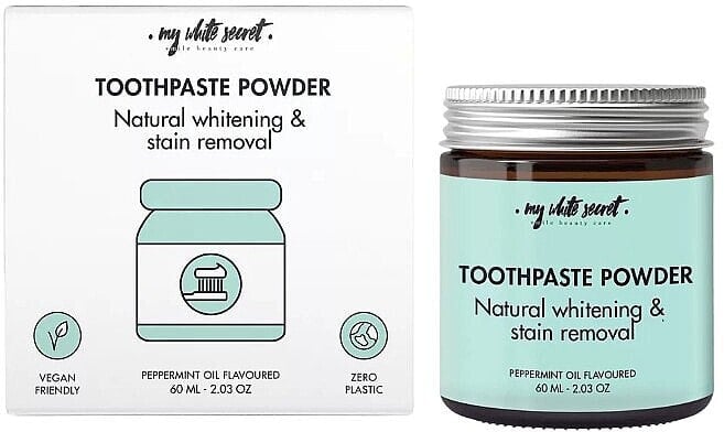 Aufhellendes Zahnpulver - My White Secret Toothpaste Powder Natural Whitening & Stain Removal