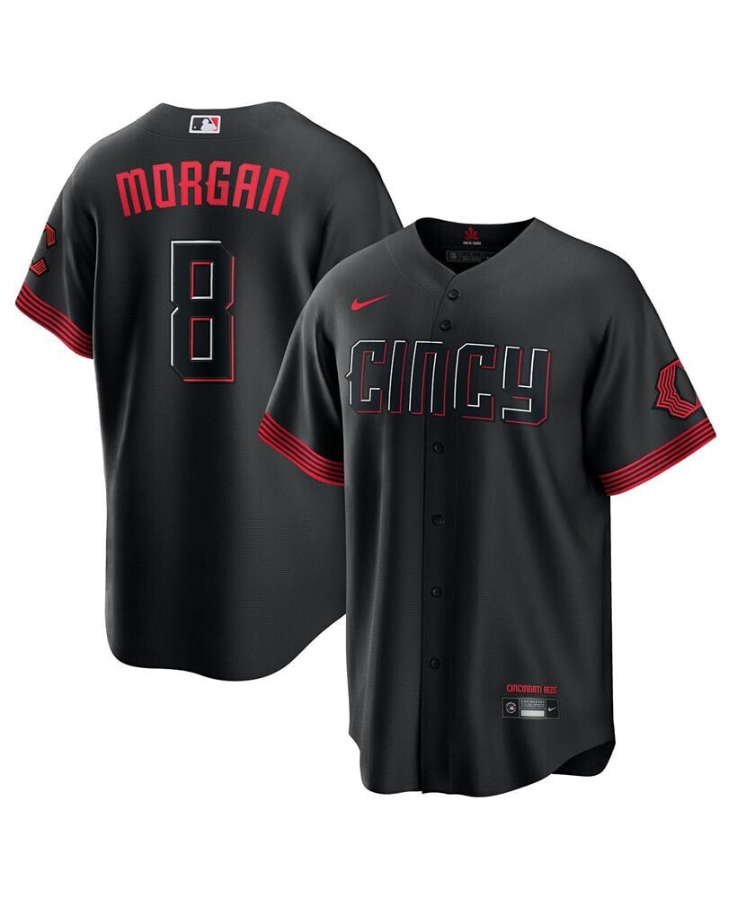 Nike men's Black Cincinnati Reds Joe Morgan 2023 City Connect Replica Player Jersey