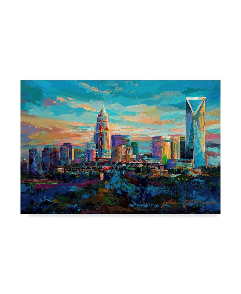 Trademark Global jace D. Mctier 'The Queen City Charlotte North Carolina' Canvas Art - 32
