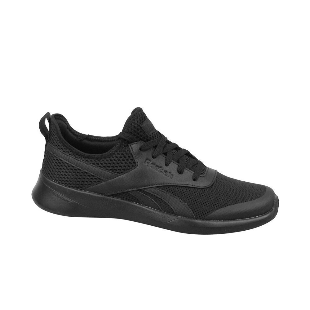 Мужские кроссовки спортивные для бега черные текстильные низкие Reebok Royal EC Ride 2
