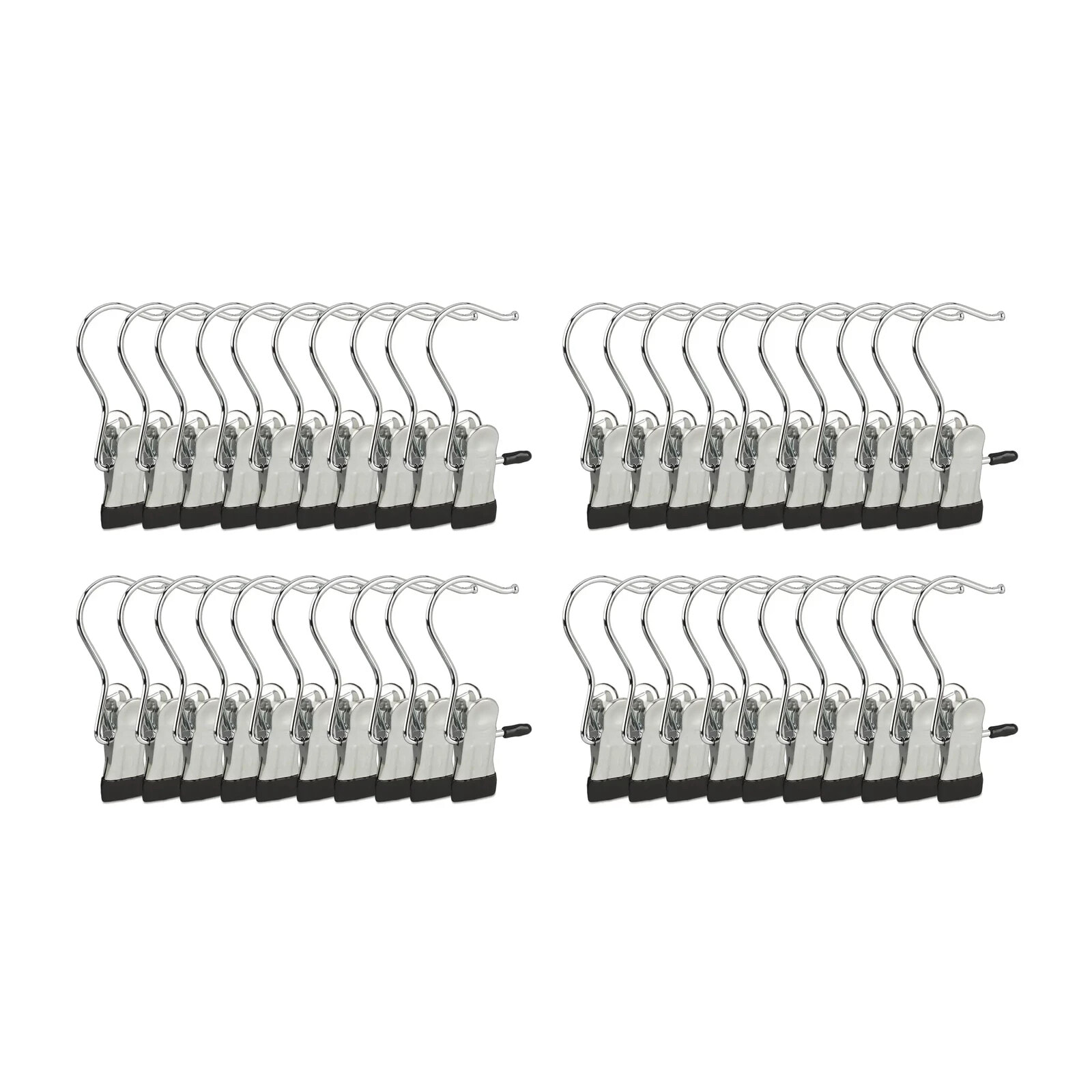 40 x Stiefelklammern drehbar