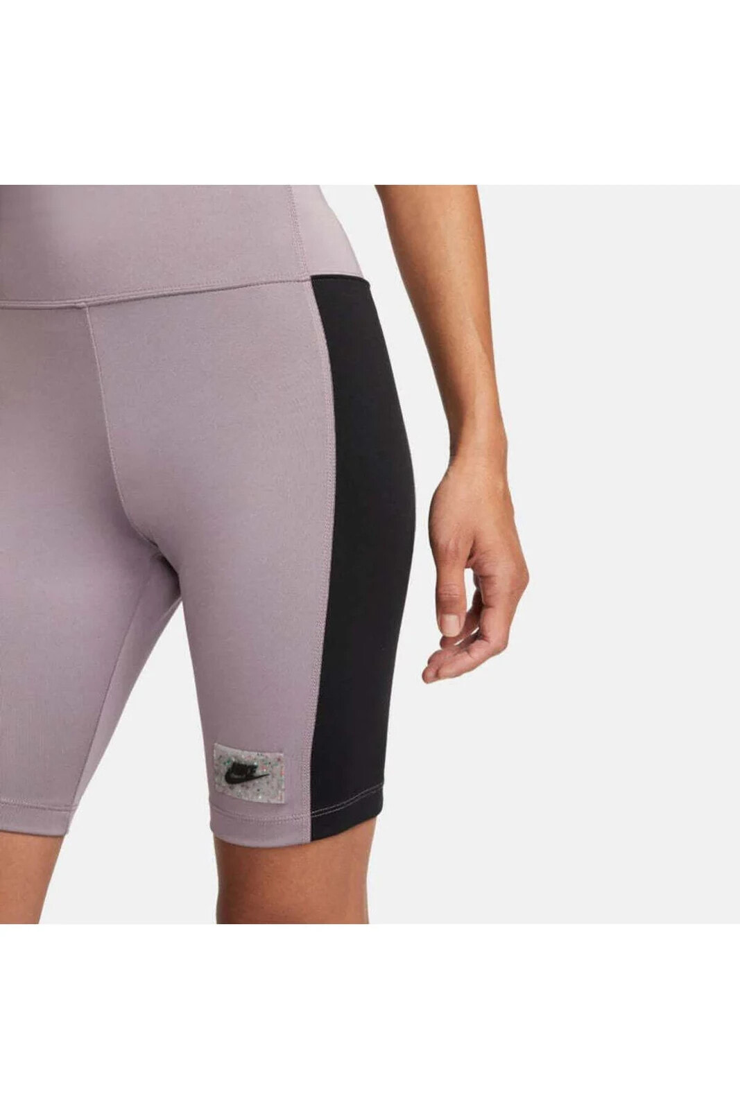 Sportswear High-Waisted Bike Lila Kadın Tayt Şort