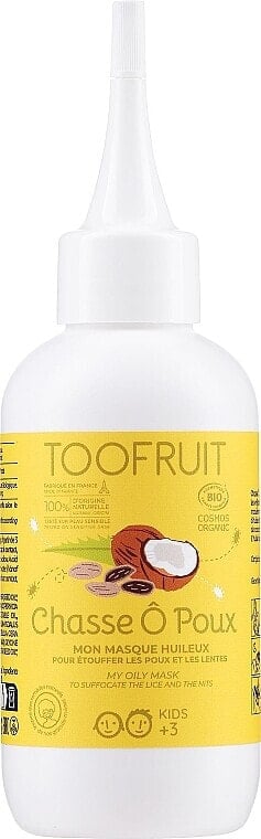 Haarmaske gegen Läuse mit natürlichen Ölen für Kinder - Toofruit Lice Hunt Organic My Oily Mask