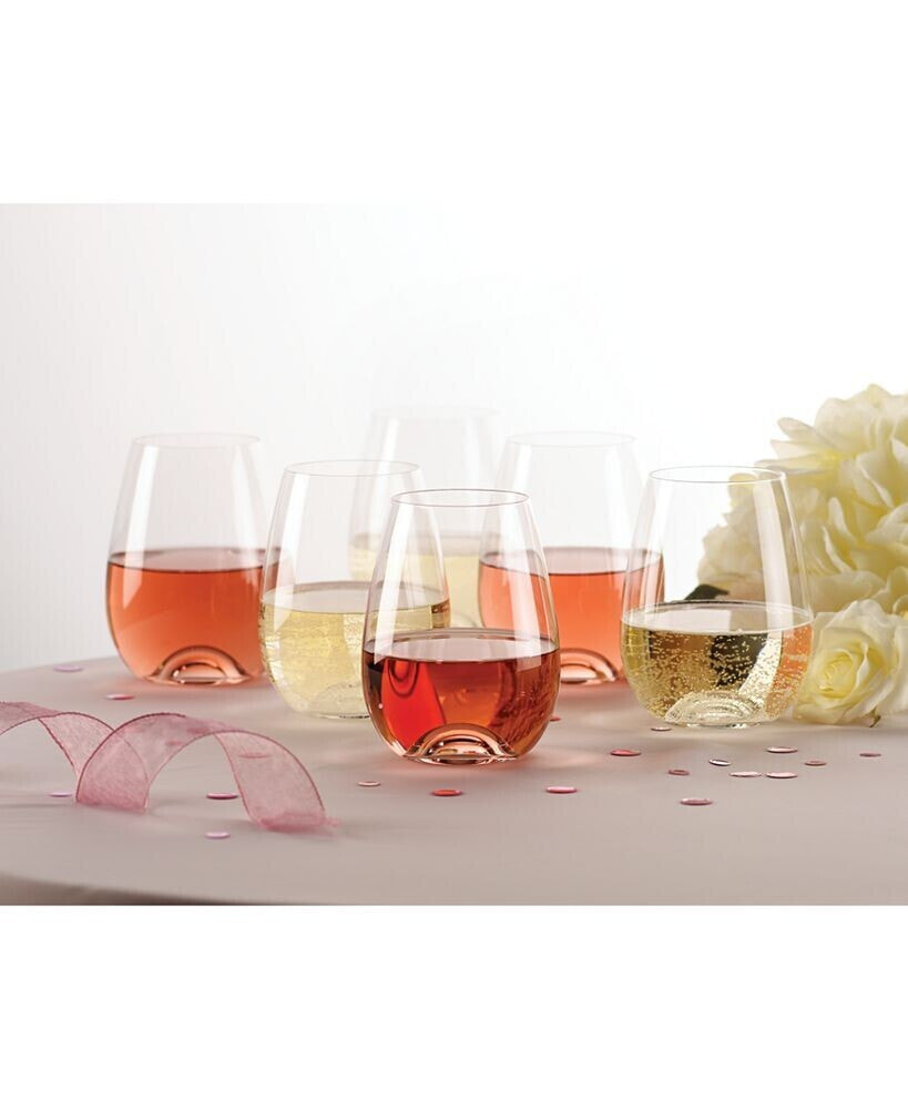 Lenox tuscany Stemless Wine Glasses 6 Piece Value Set