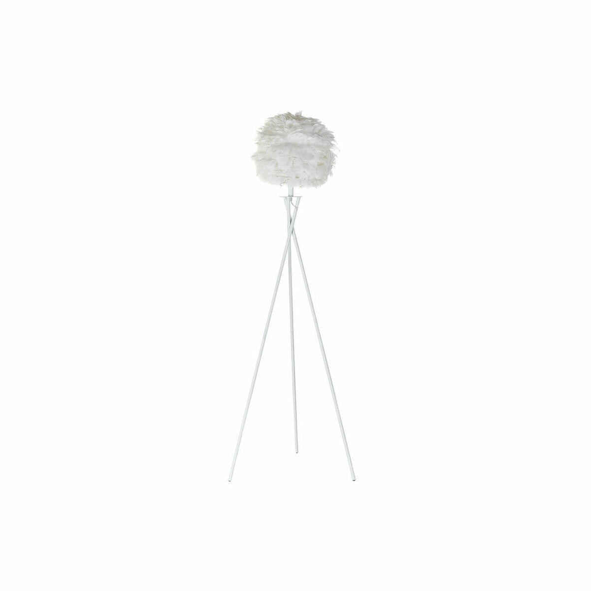 Floor Lamp DKD Home Decor Metal White Feather (40 x 40 x 150 cm)