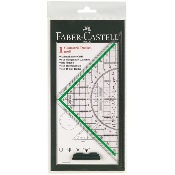 Faber-Castell 177090 угольник Прозрачный 1 шт
