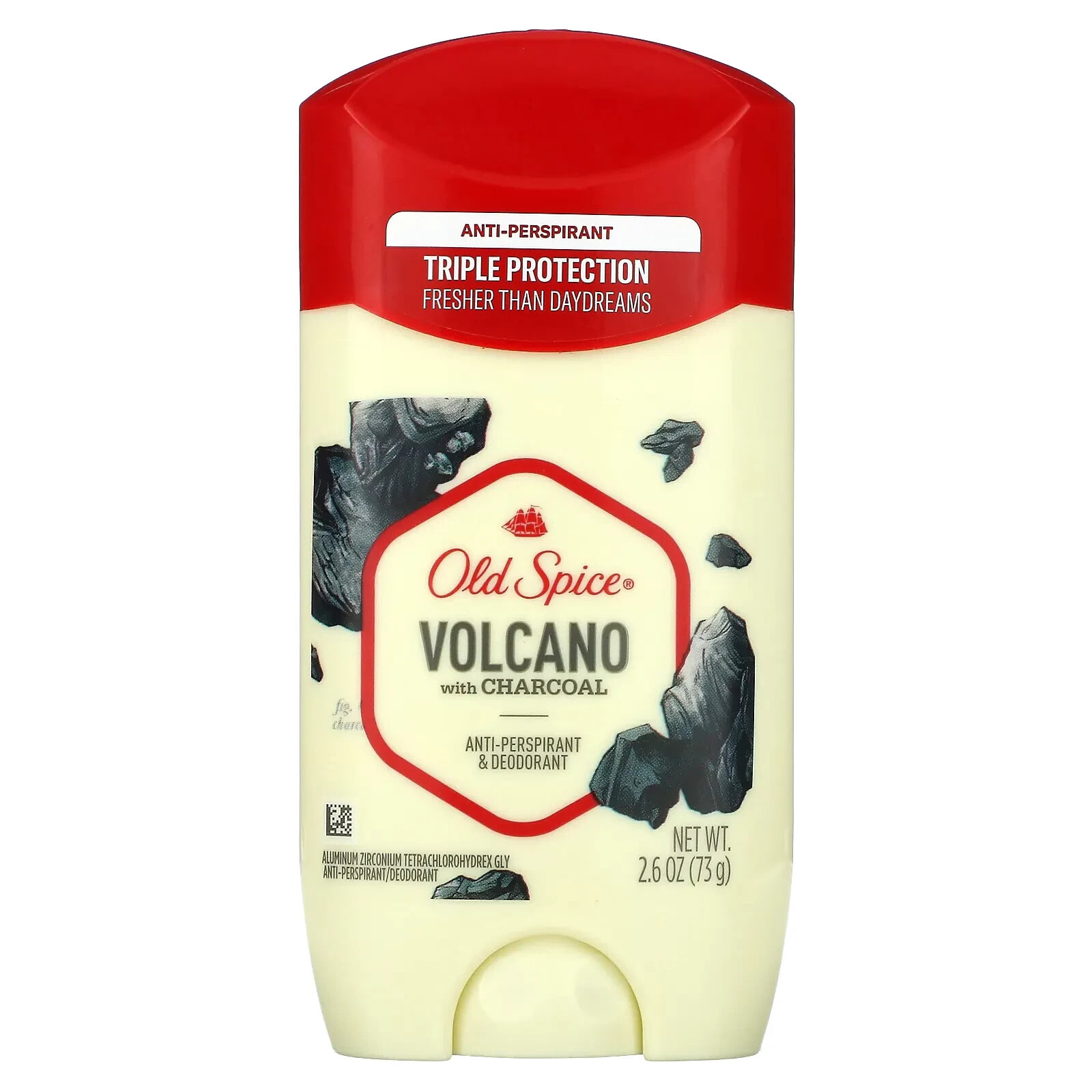 Anti-Perspirant & Deodorant, Volcano with Charcoal, 2.6 oz (73 g)