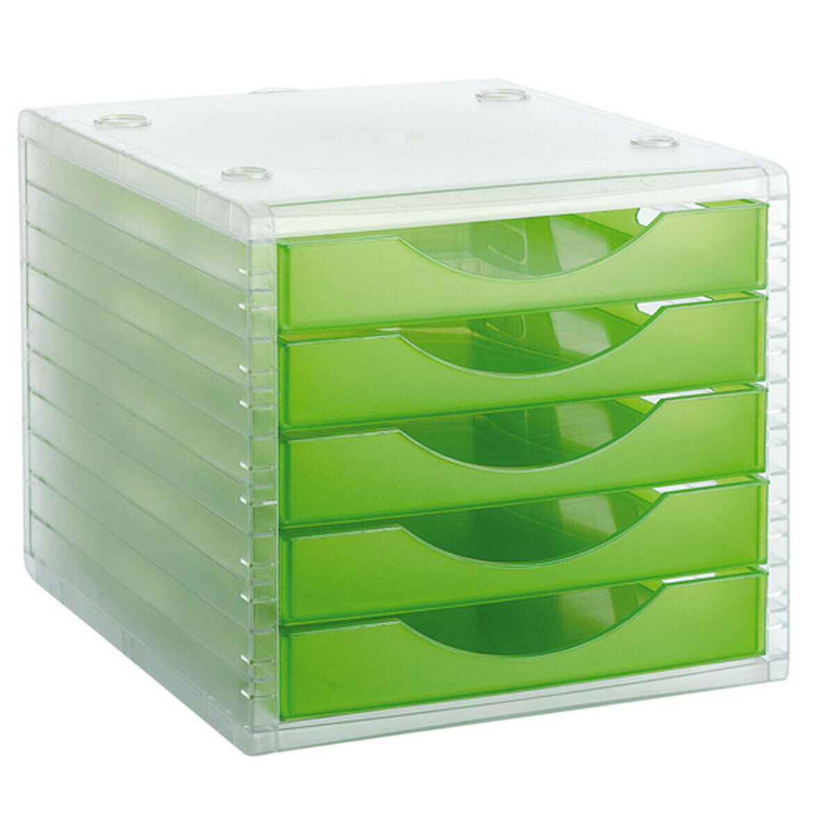 Modular Filing Cabinet Archivo 2000 ArchivoTec Serie 4000 5 drawers Din A4 Light Green 34 x 27 x 26 cm