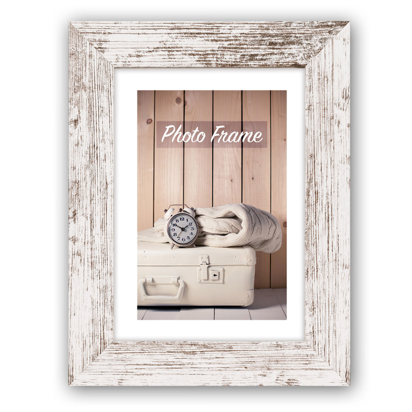 Zep NELSON - MDF - Wood - White - Single picture frame - Table - Wall - 20 x 30 cm - Rectangular