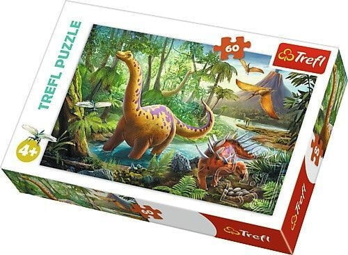 Пазл для детей Trefl Puzzle, 60 elementów - Wędrówki dinozaurów (GXP-645413)