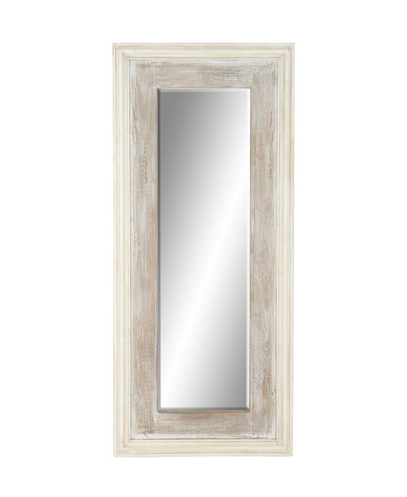 Rosemary Lane farmhouse Wood Wall Mirror, 59