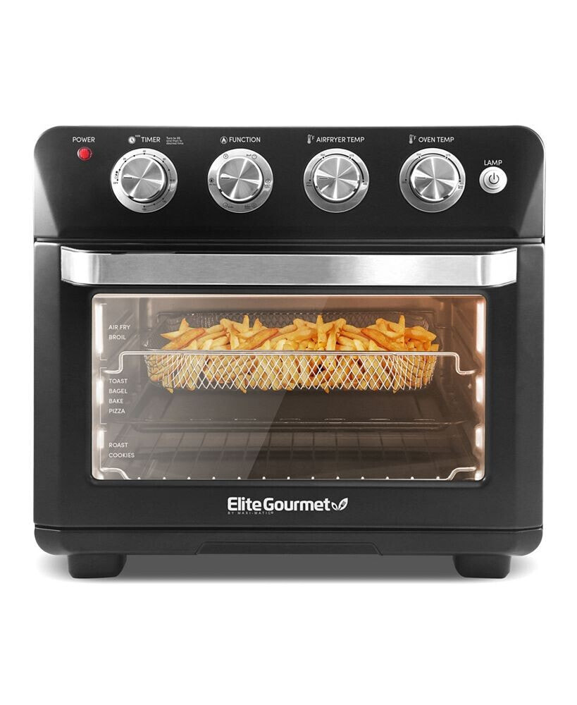 Elite Gourmet 26.5Qt. Air Fryer Convection Oven, XL Capacity, 12
