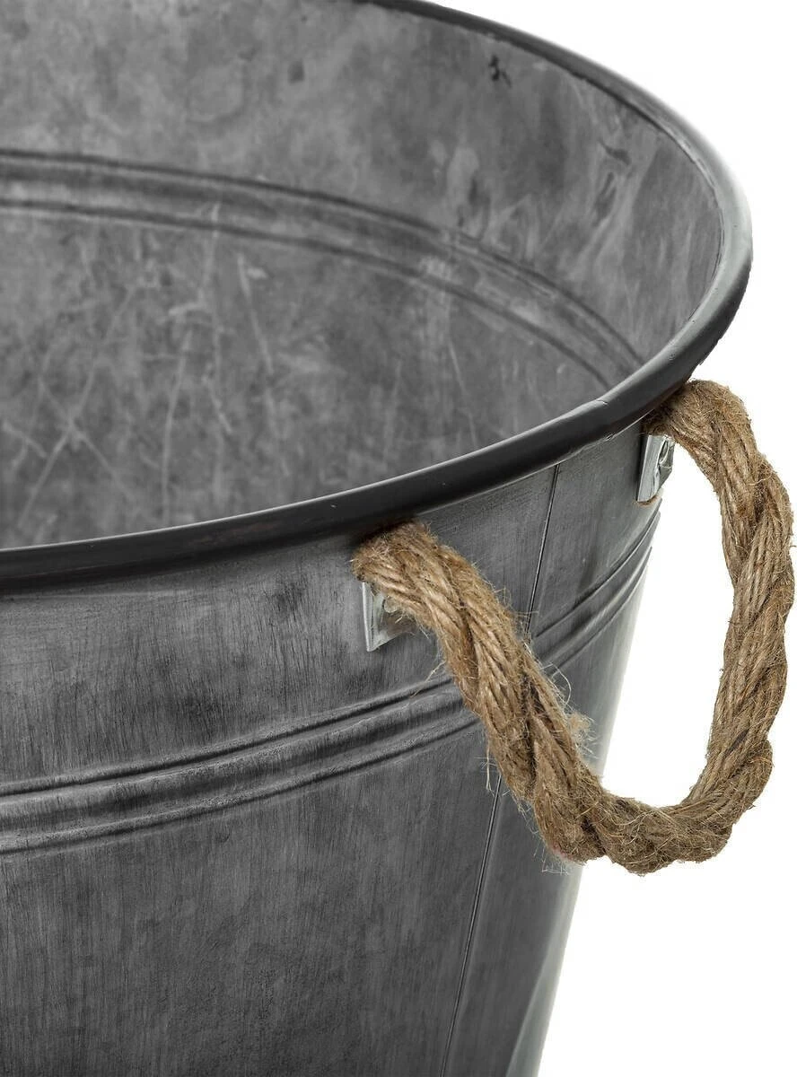 Atmosphera Osłonka zinc, wiaderko vintage, Ø 48 cm