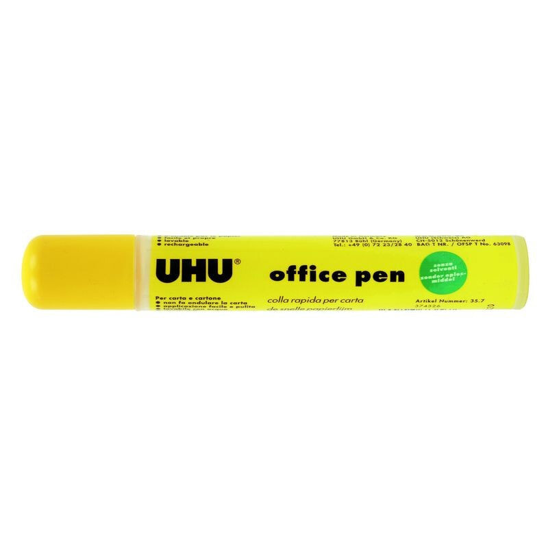 UHU UH35. Цвет изделия: Желтый, Подходит для материалов: Бумага. Вес: 60 г. Кол-во в упаковке: 1 шт.
