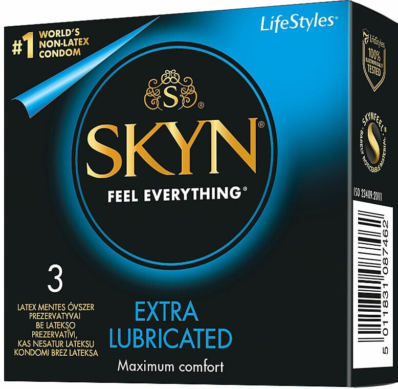 Kondome latexfrei 3 St. - Skyn Extra Lubricated