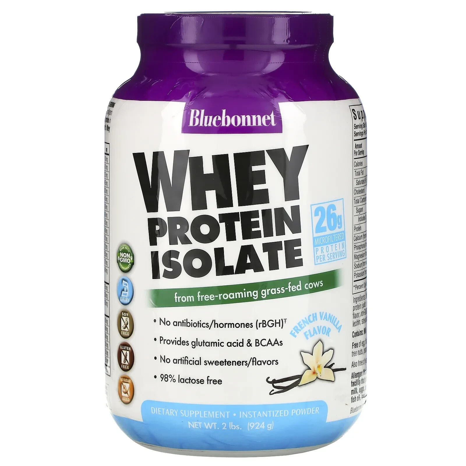 Bluebonnet Nutrition, Whey Protein Isolate, Original, 2.2 lbs (992 g)