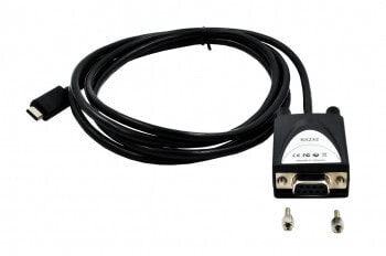 EXSYS EX-2311-2F кабельный разъем/переходник USB 2.0 C RS-232 Черный