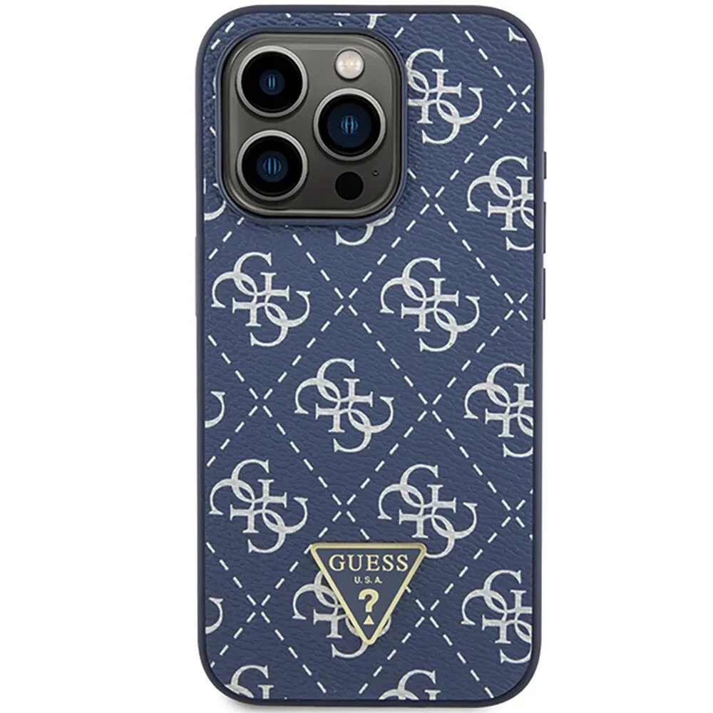 GUESS Guhcp15Lpg4Gpb iPhone 15 Pro 6.1 Niebieski 4G Triangle phone case