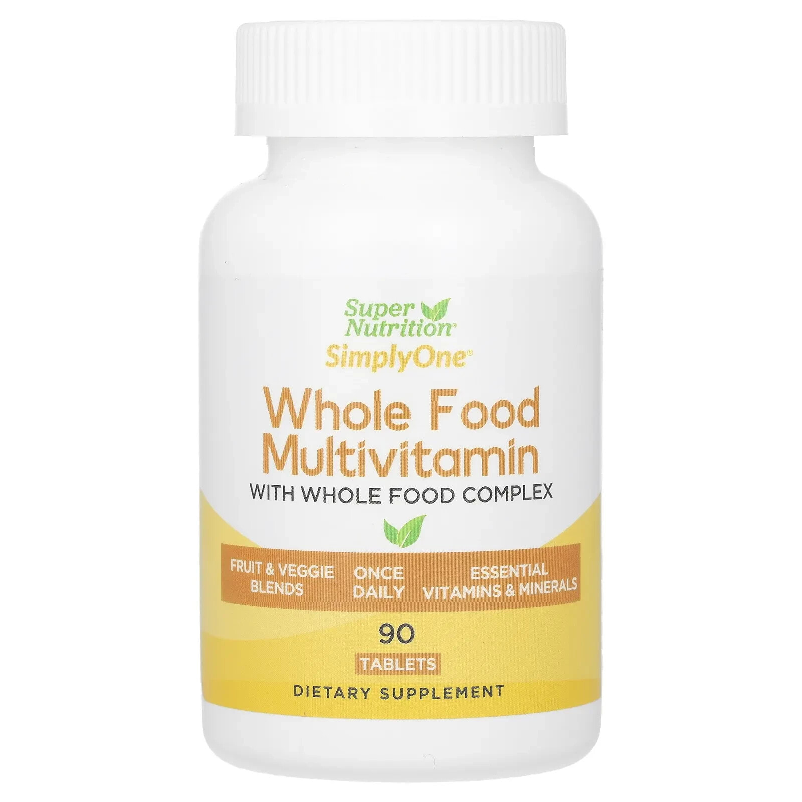 SimplyOne Whole Food Multivitamin, 90 Tablets