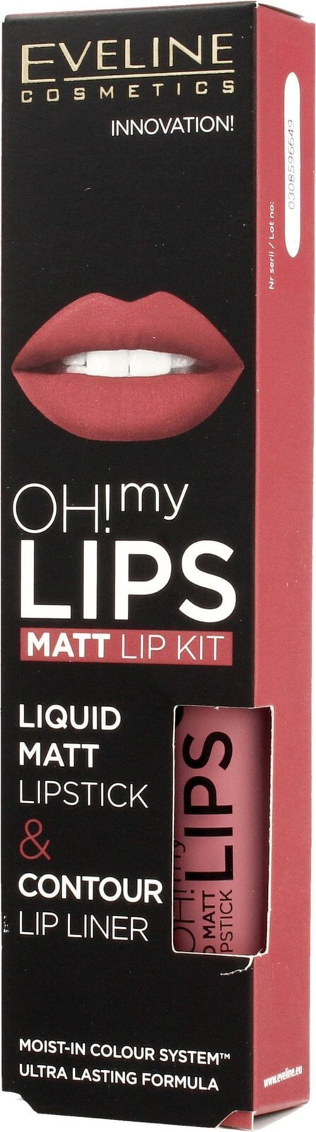 Eveline OH! My Lips 03 Rose Nude Набор для макияжа губ: матовая помада + карандаш для губ