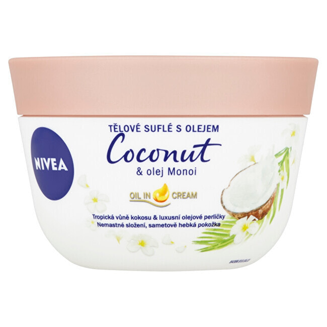 Nivea Coconut & Monoi Oil Body Souffle Суфле для тела с натуральными маслами кокоса и монои 200 мл