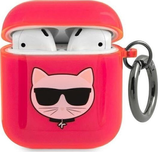 Karl Lagerfeld Etui ochronne KLA2UCHFO Choupette do AirPods 1/2 pomarańczowe