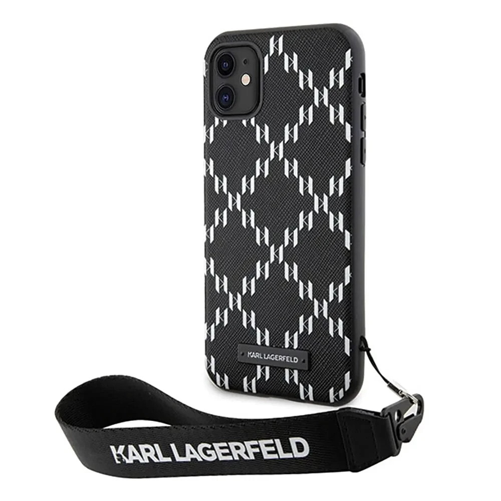 KARL LAGERFELD Klhcn61Saklmbsk iPhone 11XR 6.1 Monogram Losange Saffiano phone case