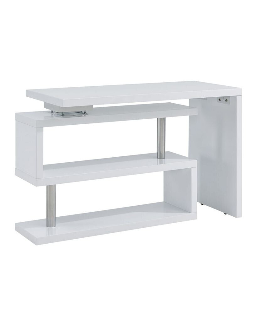 Southern Enterprises tara Multifunctional Corner Desk with Shelves