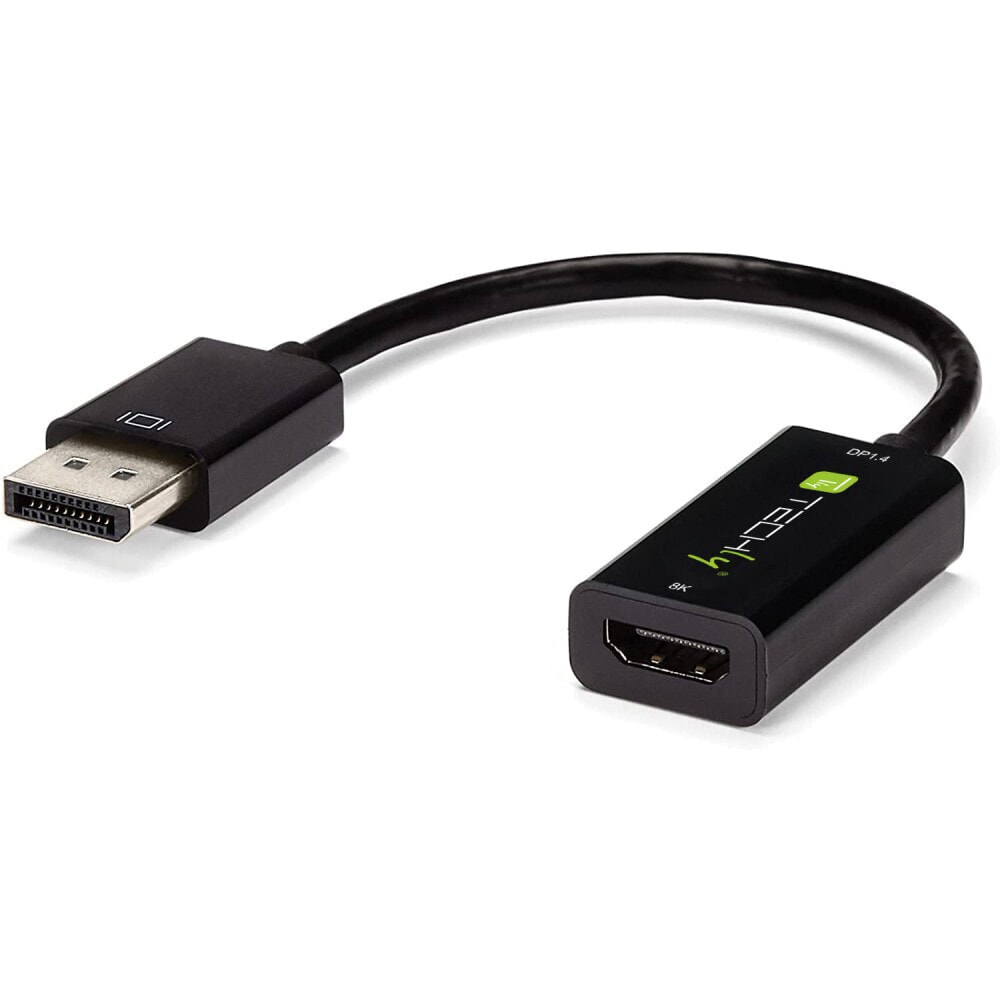 Techly IADAP DP-HDMIF8K видео кабель адаптер 0,2 m DisplayPort HDMI Тип A (Стандарт) Черный