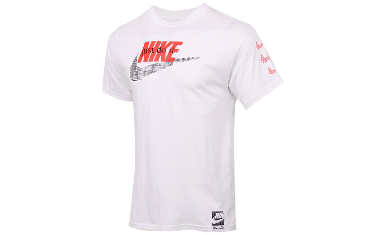 Nike Sportswear 复古图案印花T恤 男款 白色 / Футболка Nike Sportswear T CW0376-100