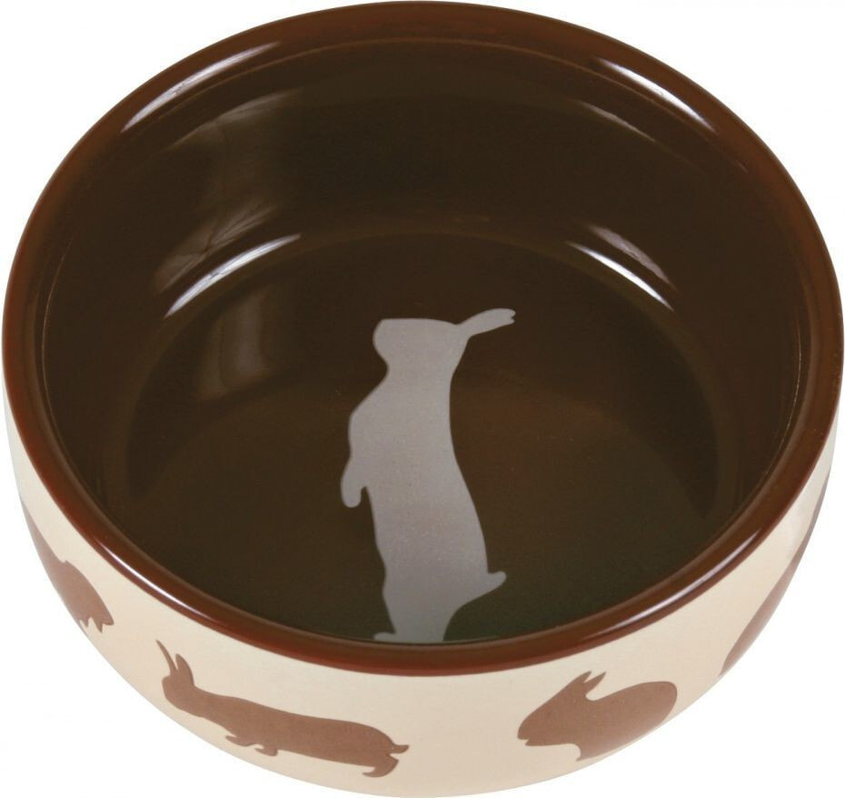 Trixie Ceramic bowl for a rabbit with a rabbit motif - 250ml 11cm