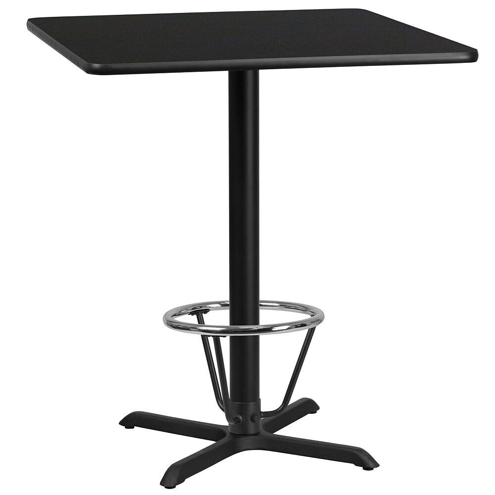 Flash Furniture 36'' Square Black Laminate Table