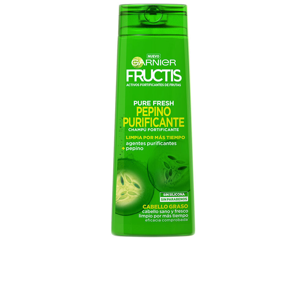 Garnier Fructis Pure Fresh Shampoo with Cucumber Extract  Освежающий шампунь с экстрактом огурца для жирных волос 360 мл