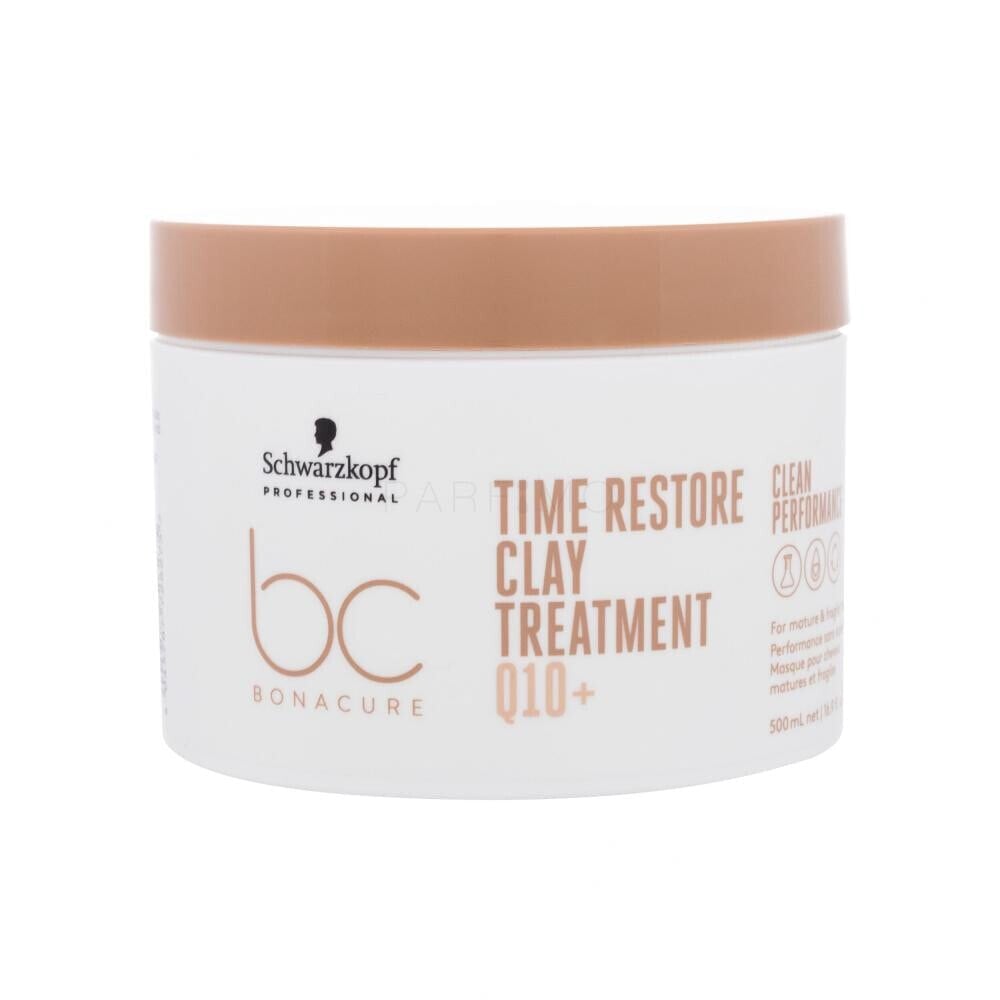 Schwarzkopf Professional BC Bonacure Time Restore Q10 Clay Treatment 500 ml haarmaske für Frauen