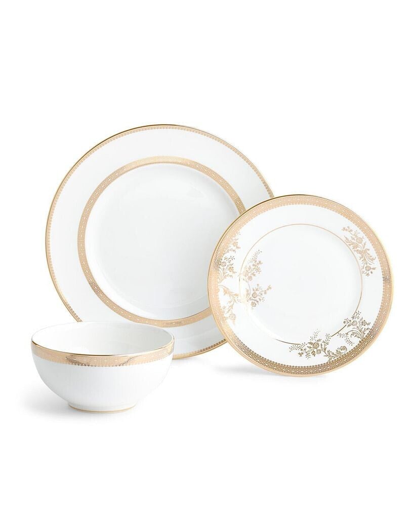 Wedgwood Dinnerware, Lace Gold 12 Piece Set