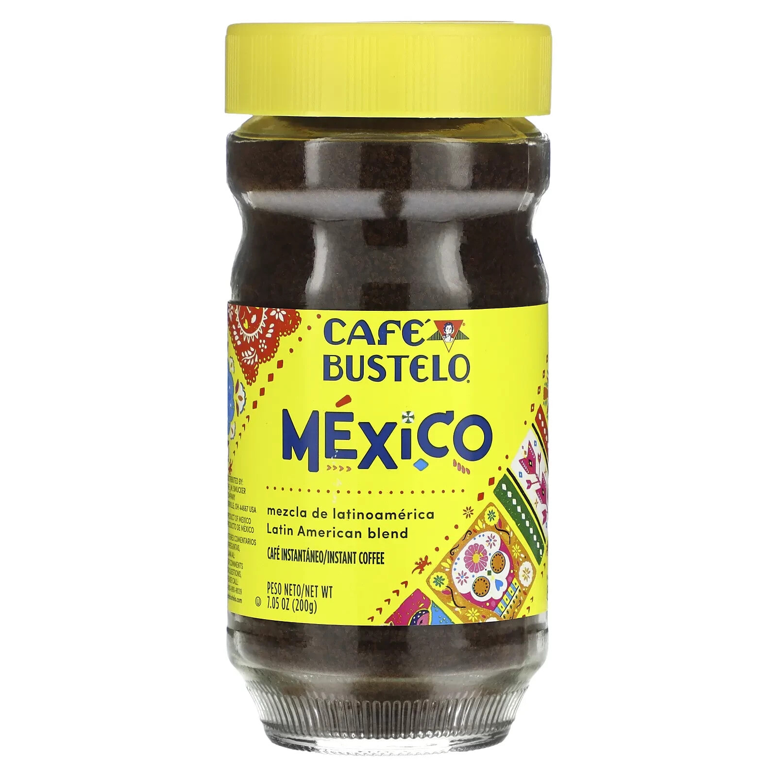 Café Bustelo, Растворимый кофе, латиноамериканская смесь, 200 г (7,05 унции)