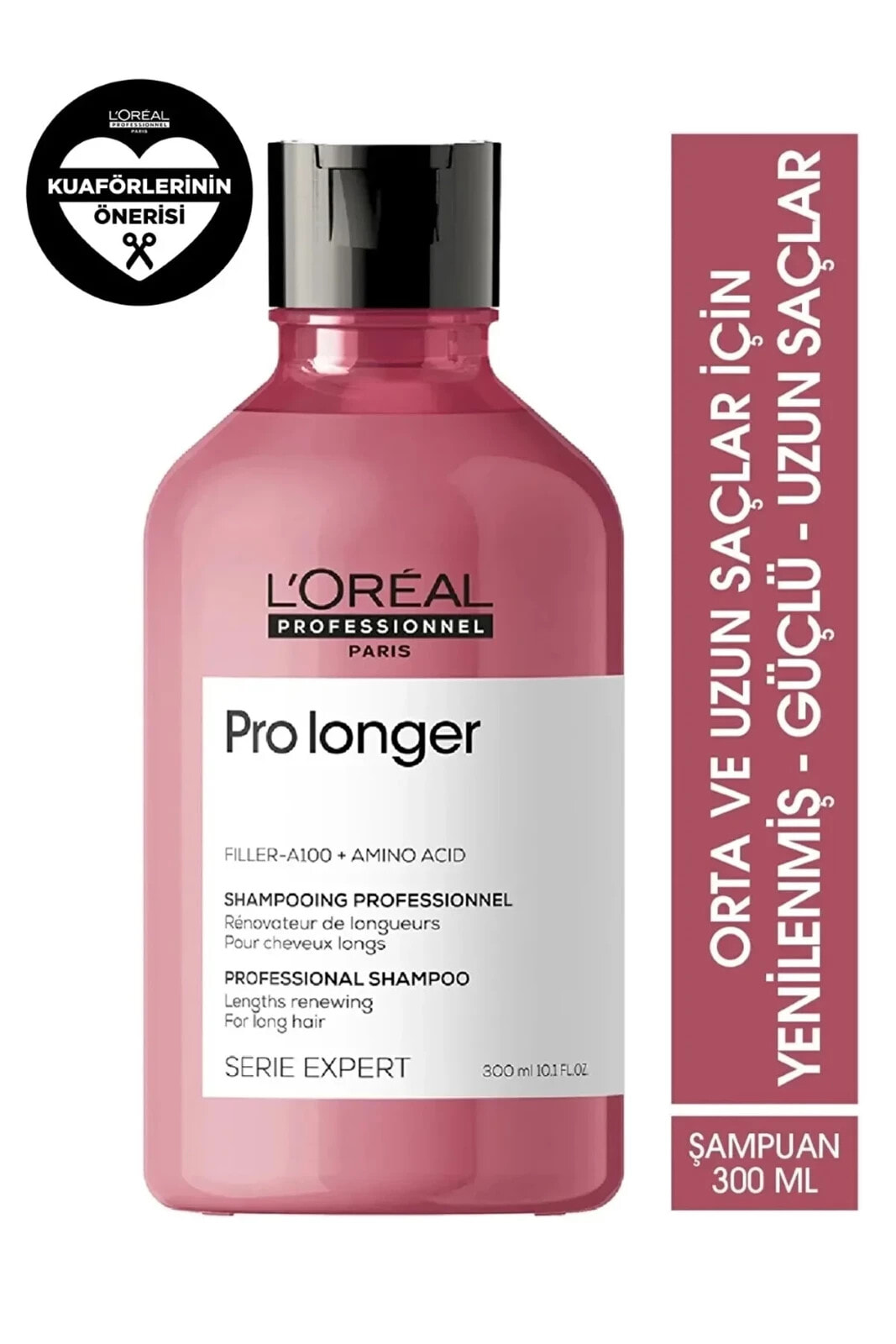 LOREAL Pro Longer Mükemmel Uzun Saçlar İçin YGüçlendirici-Parlak Şampuan 300ml 10.1 fl oz CYT7944642