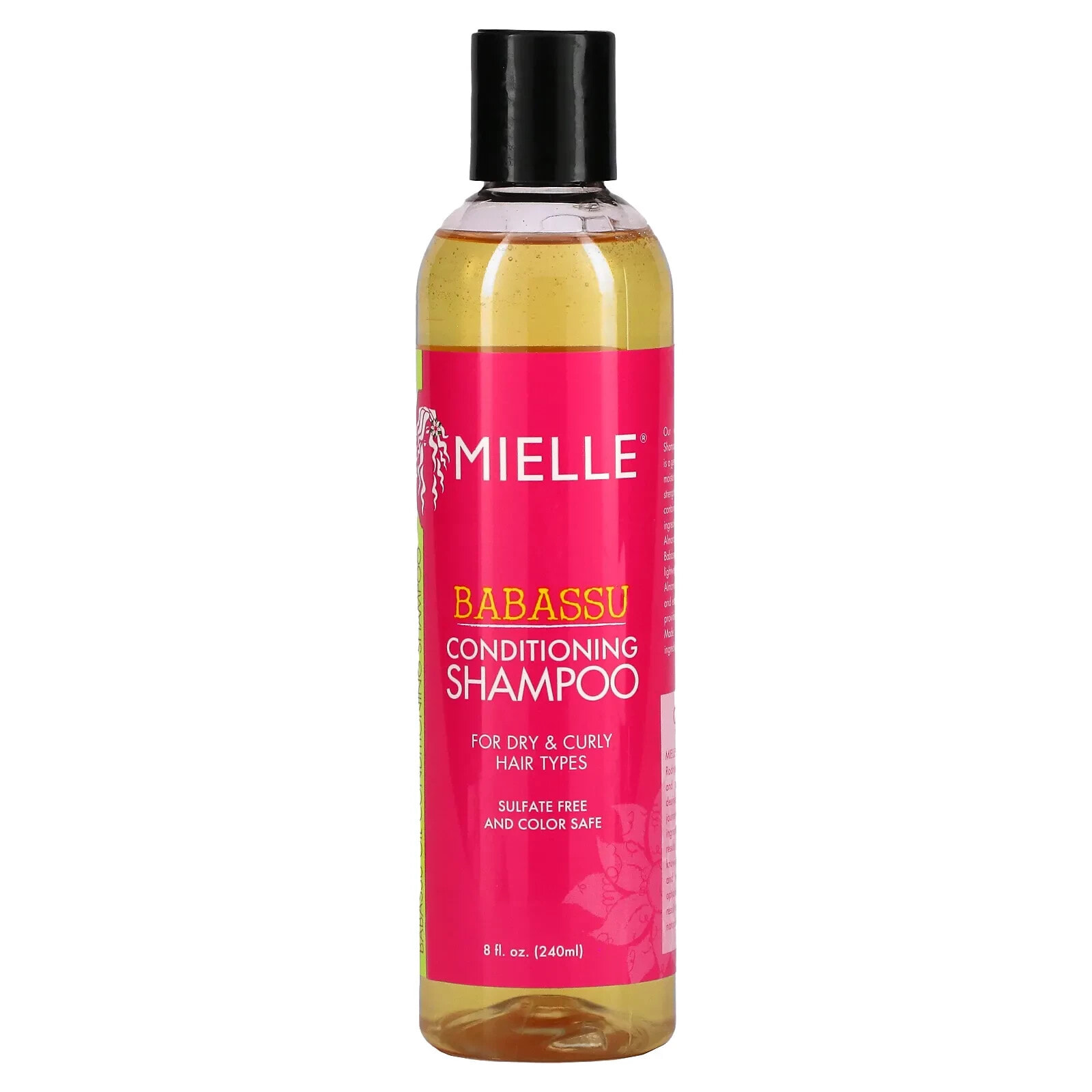Mielle Babassu Conditioning Shampoo Увлажняющий смягчающий шампунь-кондиционер с маслом бабассу для сухих и вьющихся волос 240 мл