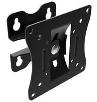 Lindy LCD Adjustable Wall Mount Bracket for up to 15kg - Black - 50 x 50 mm - 100 x 100 mm - -5 - 15° - -30 - 30° - Steel - Black