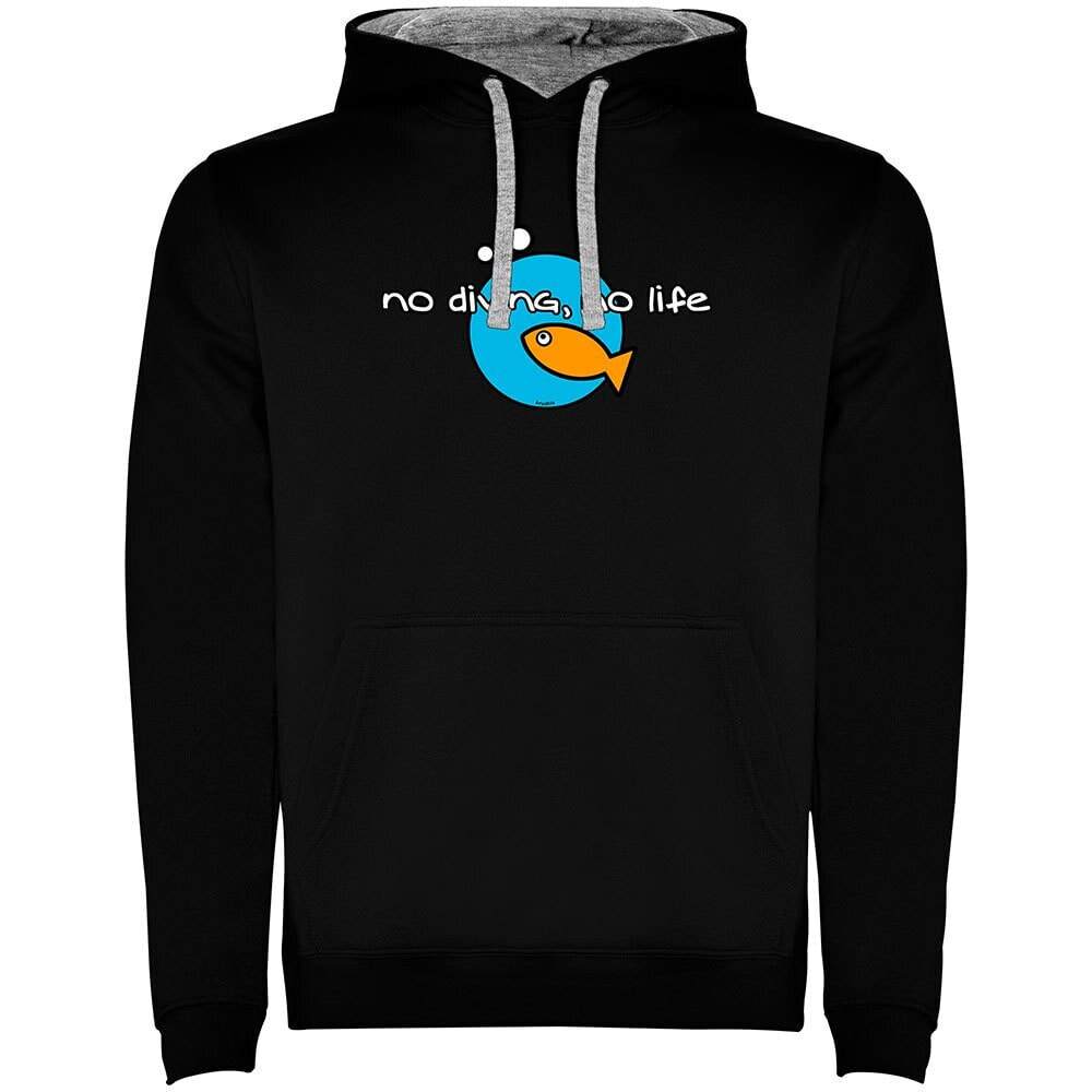 KRUSKIS No Diving No Life Two-Colour Hoodie